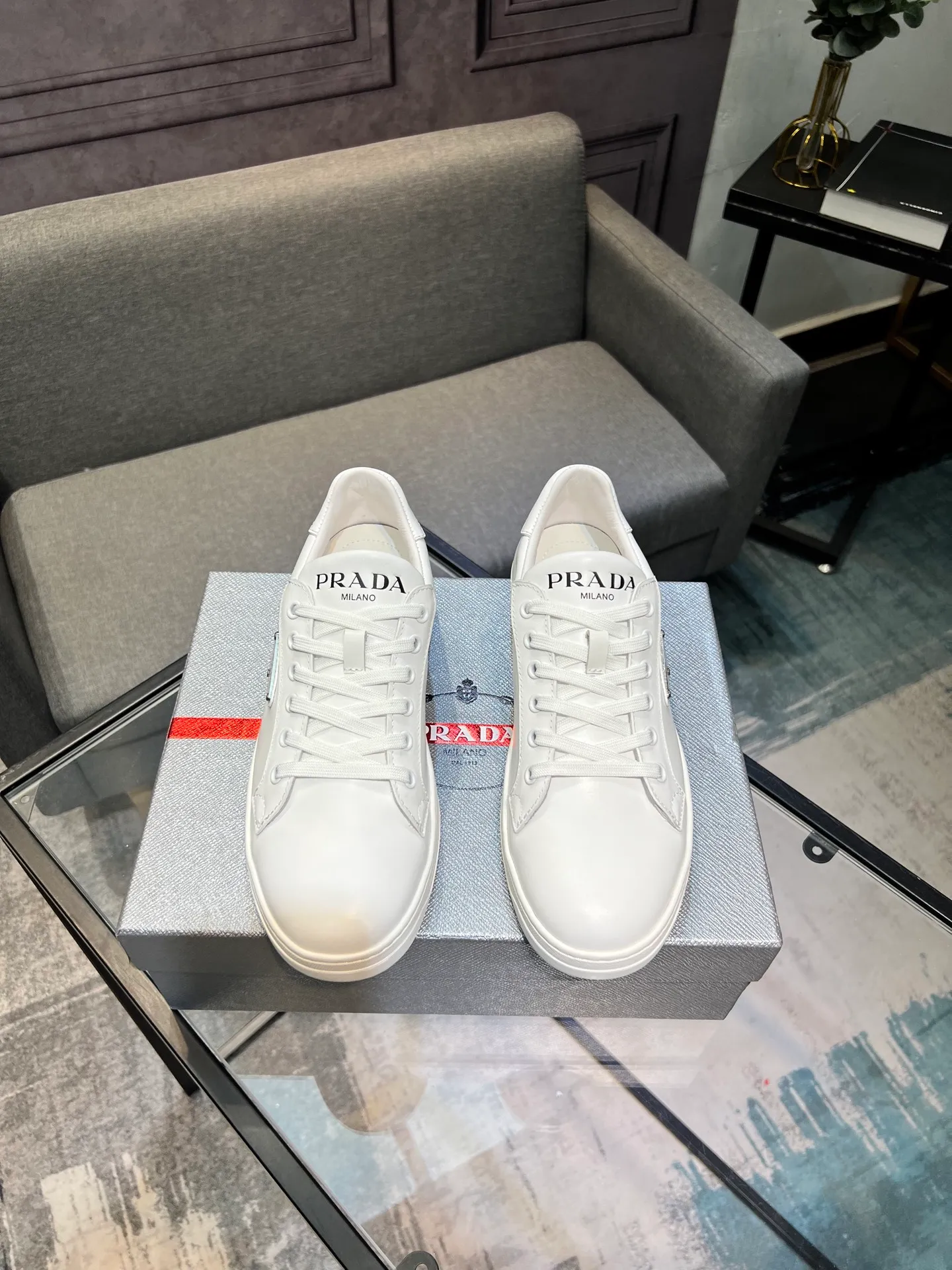 Men's shoes 💰540 [PRADA] Men's shoes are popular in the counter, official website synchronization, 1 high-quality shipment ✔️ Original frosted cowhide + cowhide lining, 1🆚1 replica, original sole, 38-45 (45 customized, non-refundable)